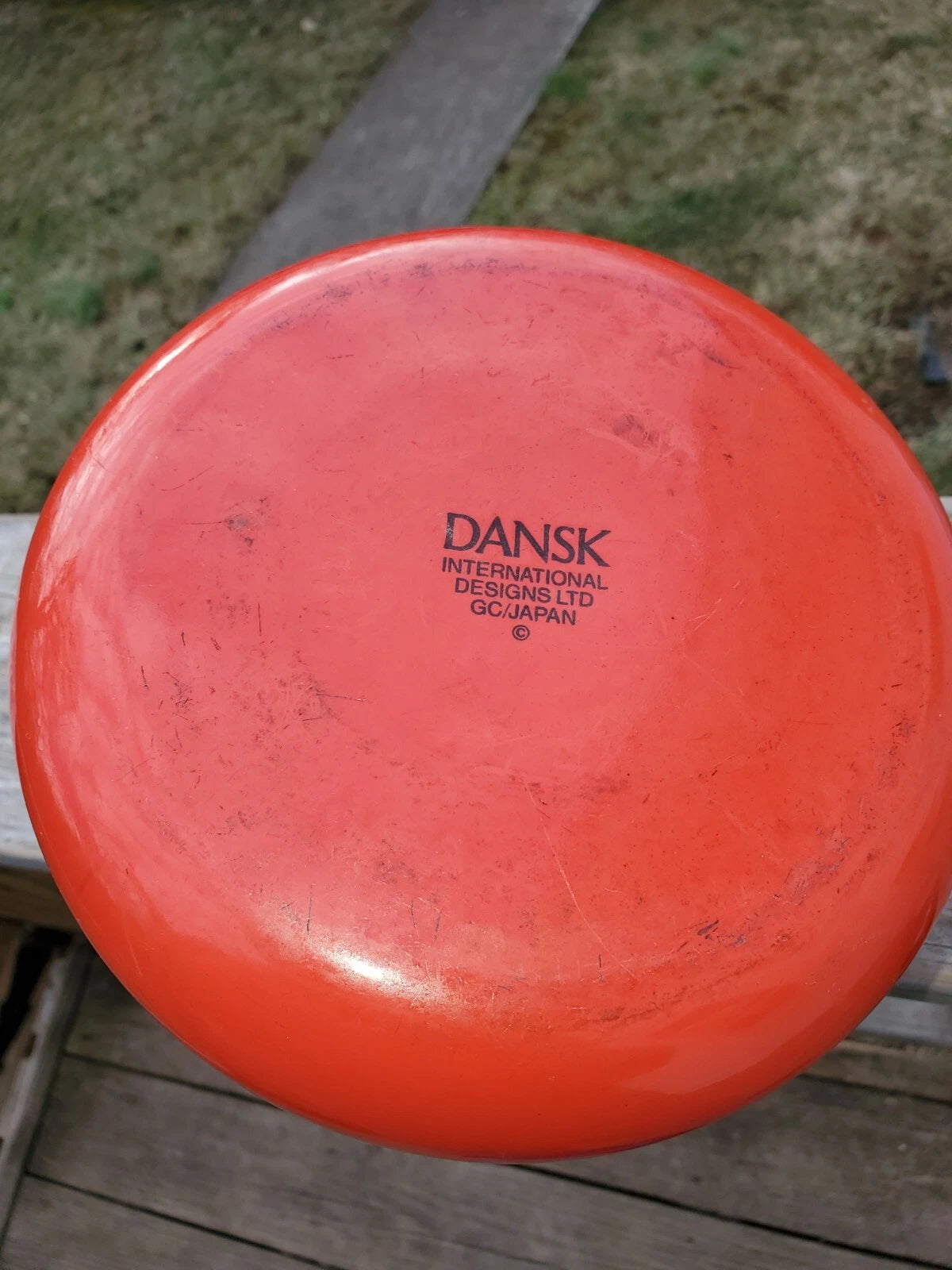 Dansk Japan Red Enamel Teapot Kettle