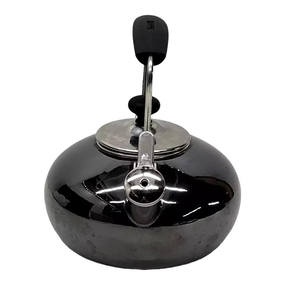 CHANTAL 1.8 QT Enamel on Steel Whistling Tea Kettle Teapot Dark Grey or Black