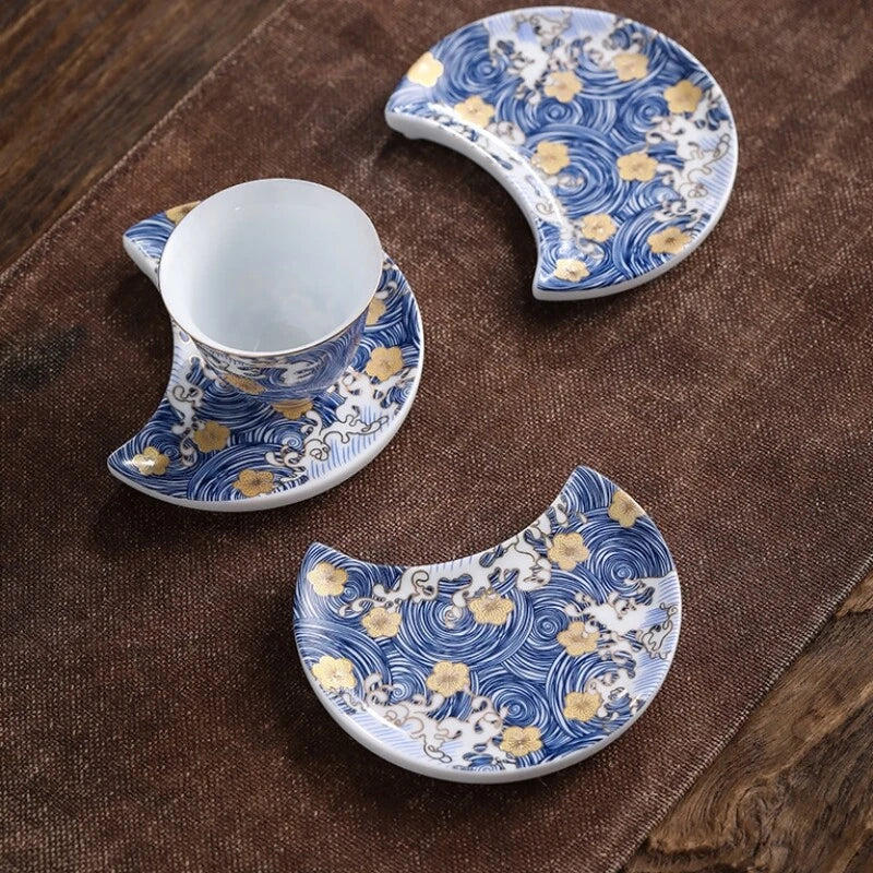 Complete Tea Set Porcelain Tea Pot Color Enamel Craft Matching Cup Saucer Gaiwan