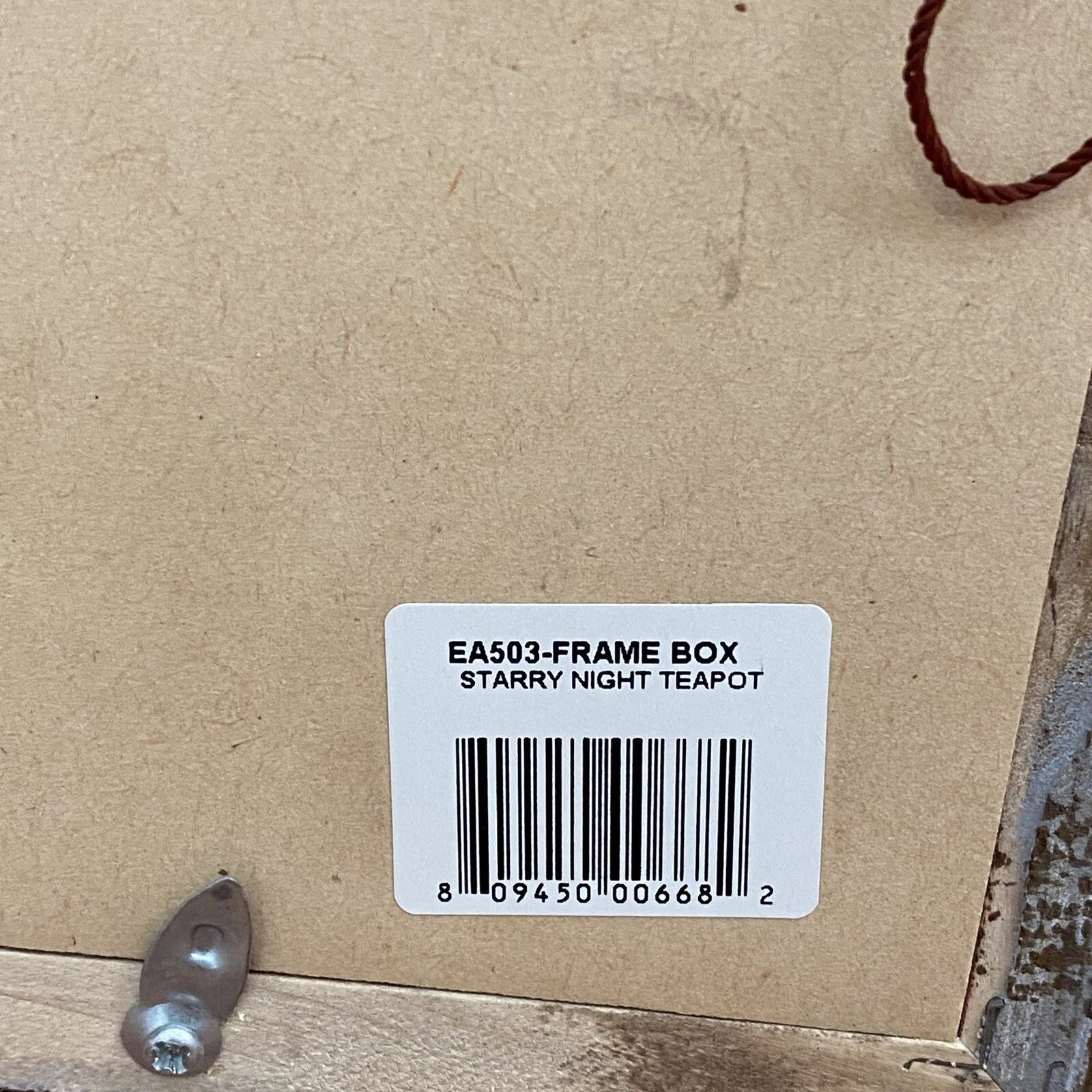 2001 KELVIN CHEN Enamel Lidded Tea Pot Starry Night Vangogh Mini Teapot Framed