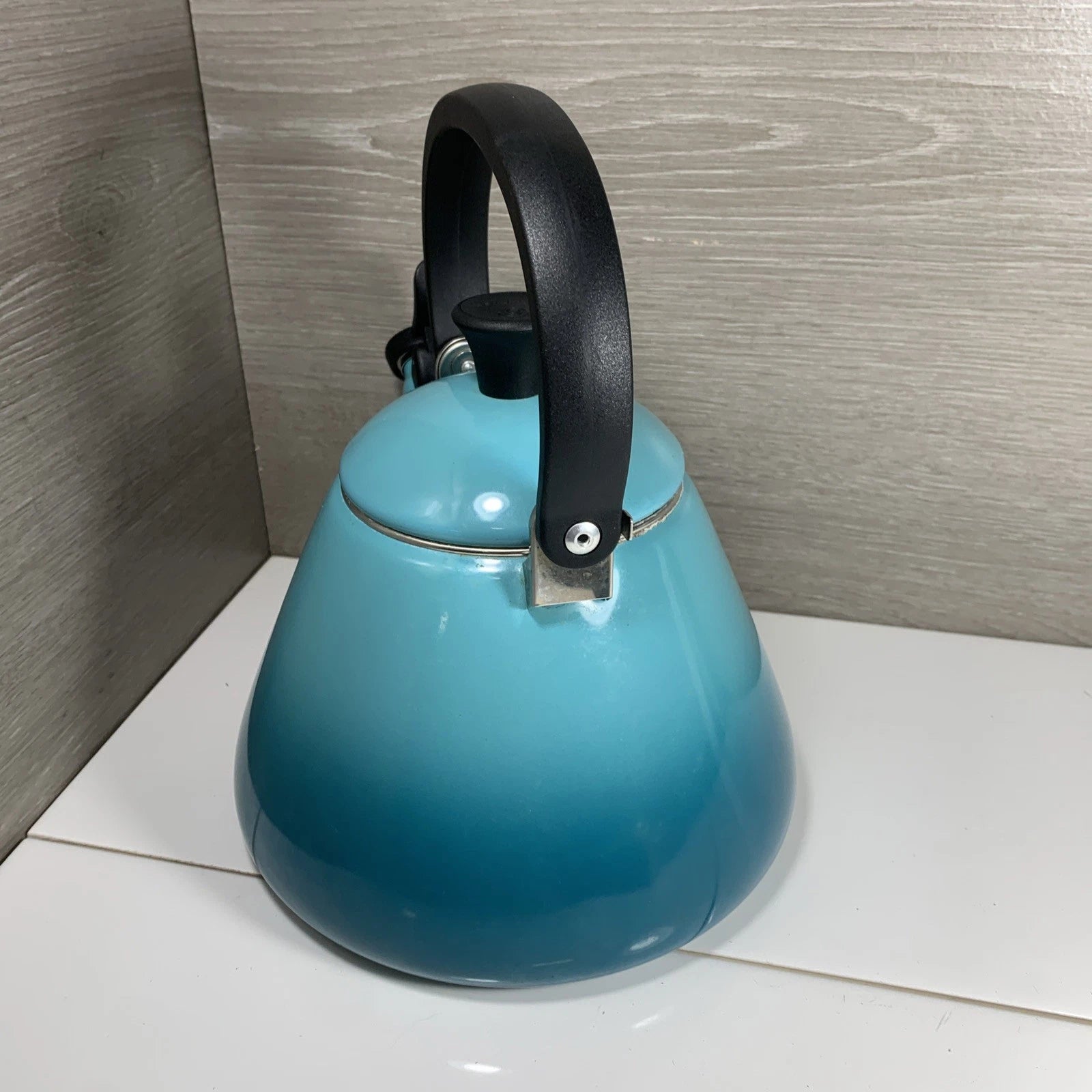 Le Creuset Tea Pot Kettle 1.6L 1.7Qt Caribbean Blue Enamel