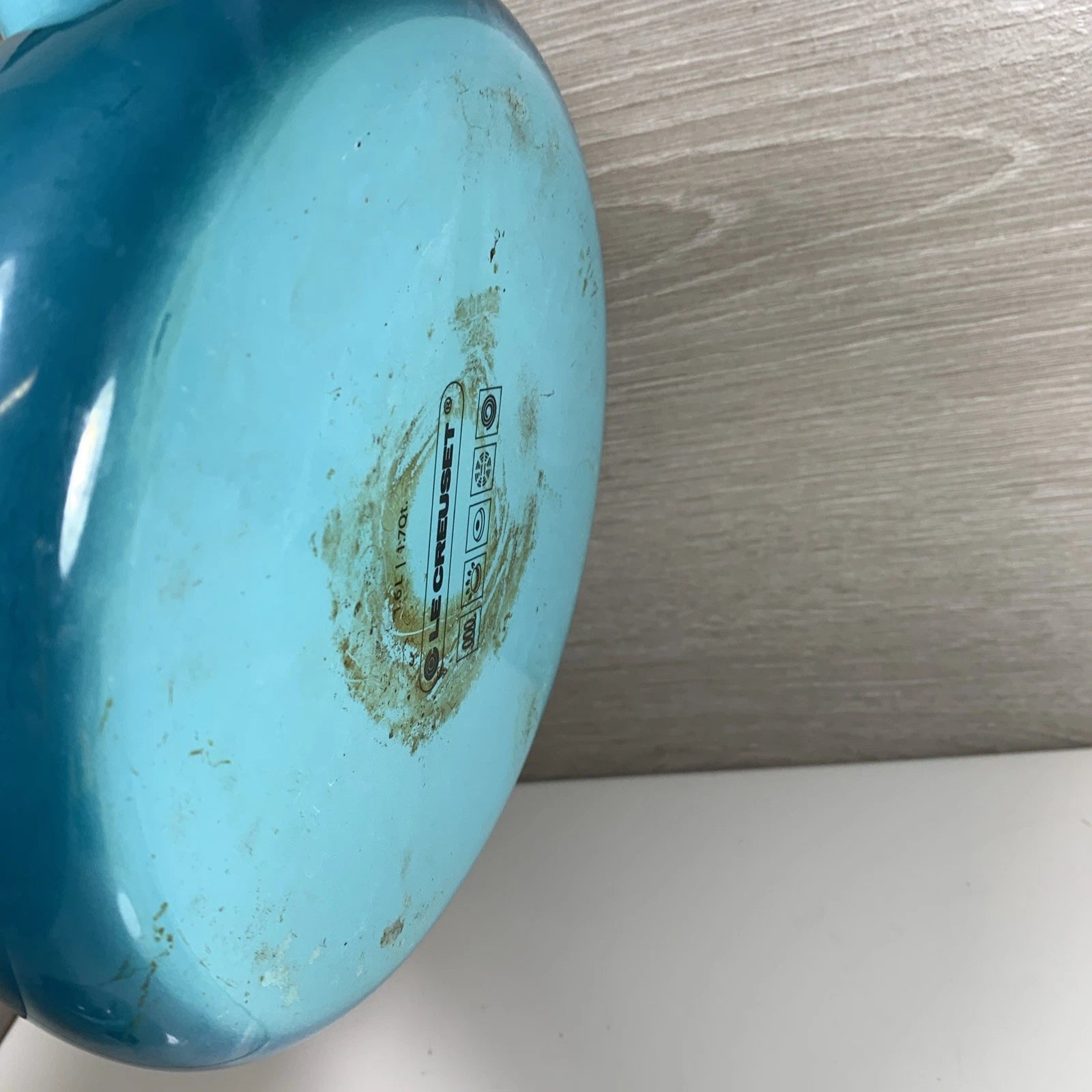 Le Creuset Tea Pot Kettle 1.6L 1.7Qt Caribbean Blue Enamel