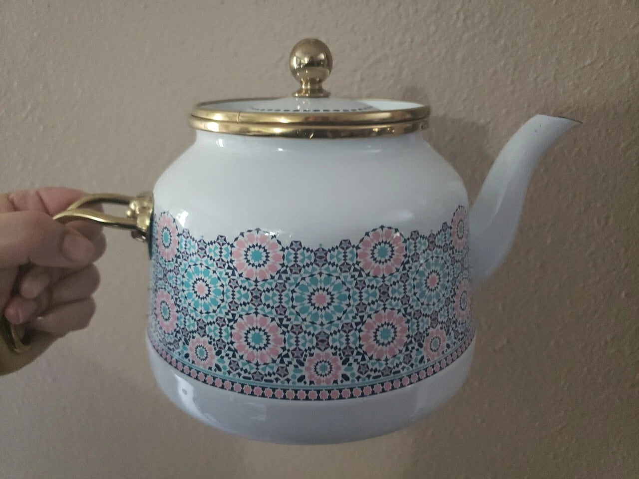 Enamel Teapot / Turkish Tea Pot, Turkish Samovar Tea Maker, Tea Kettle