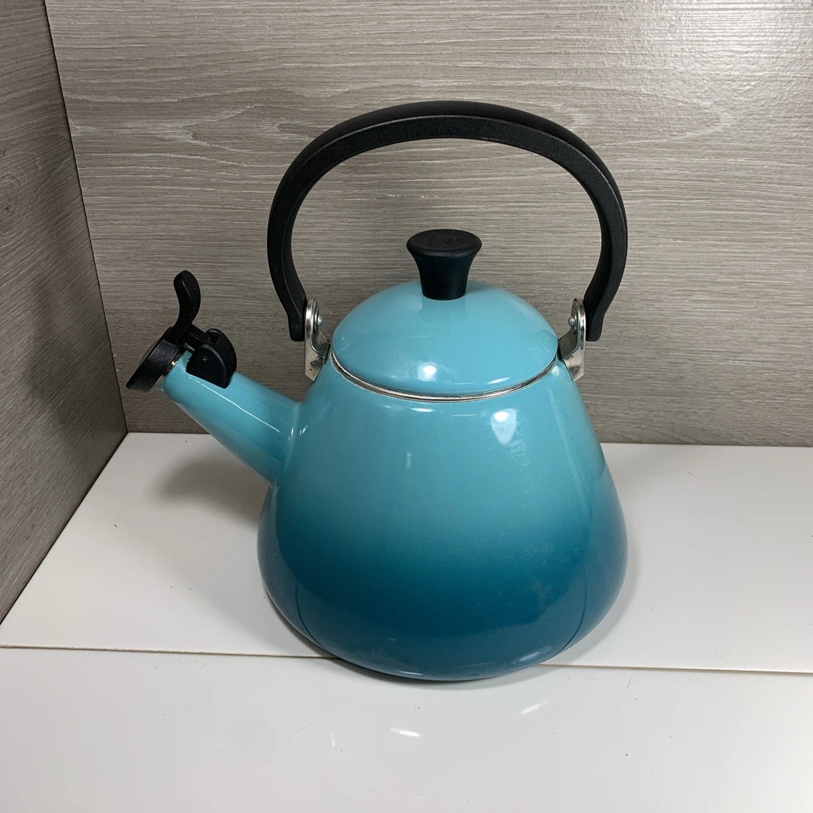 Le Creuset Tea Pot Kettle 1.6L 1.7Qt Caribbean Blue Enamel