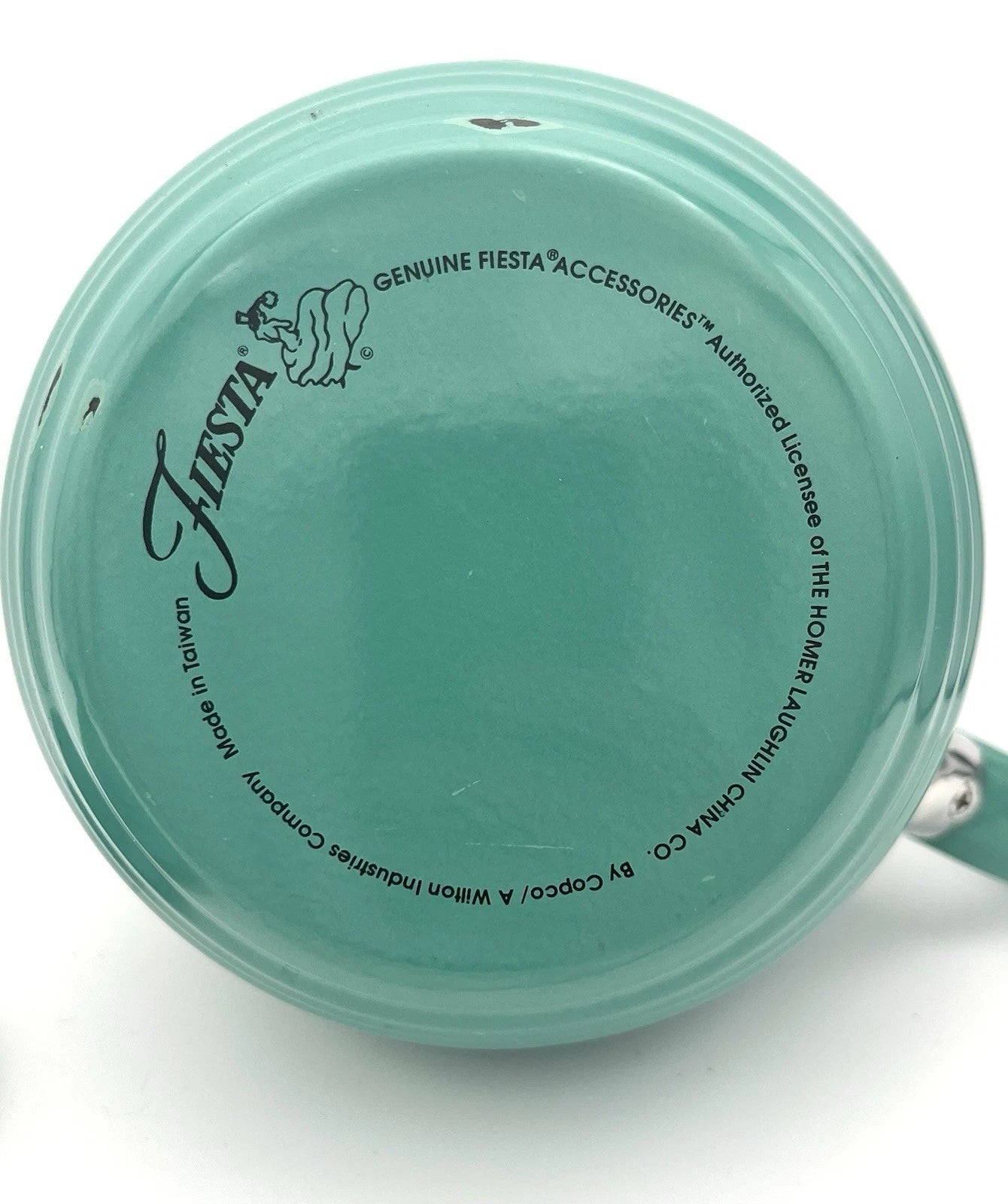 FIESTAWARE Turquoise Enamel on Metal Teapot by COPCO UNUSED Genuine Accessory