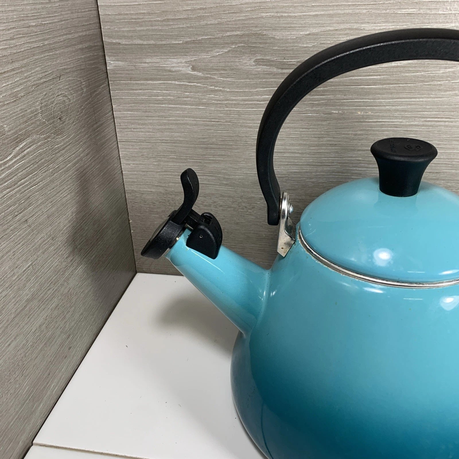 Le Creuset Tea Pot Kettle 1.6L 1.7Qt Caribbean Blue Enamel
