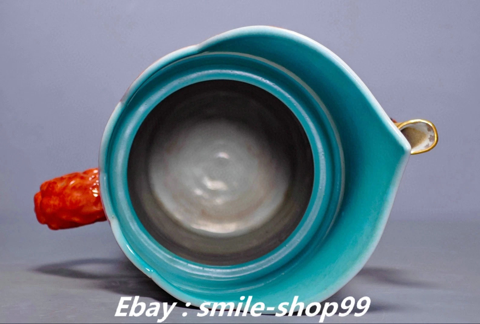 20.4" Yongzheng Enamel Colour Porcelain Gilt Flower Bird Wine Tea Pot Flagon