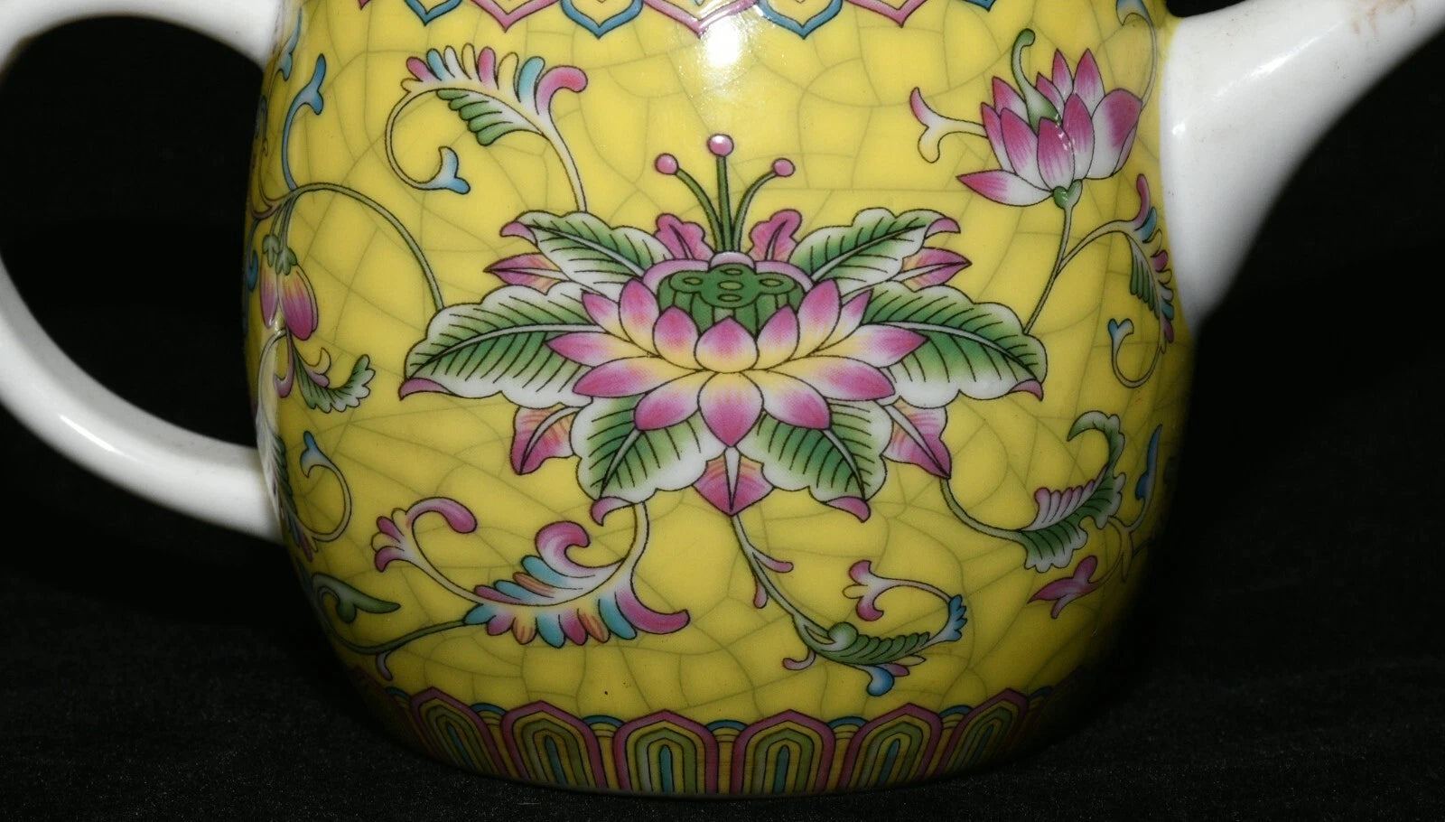 5.9'' Yongzheng Marked Enamel Colour Porcelain Gilt Flower Wine Tea Pot Flagon