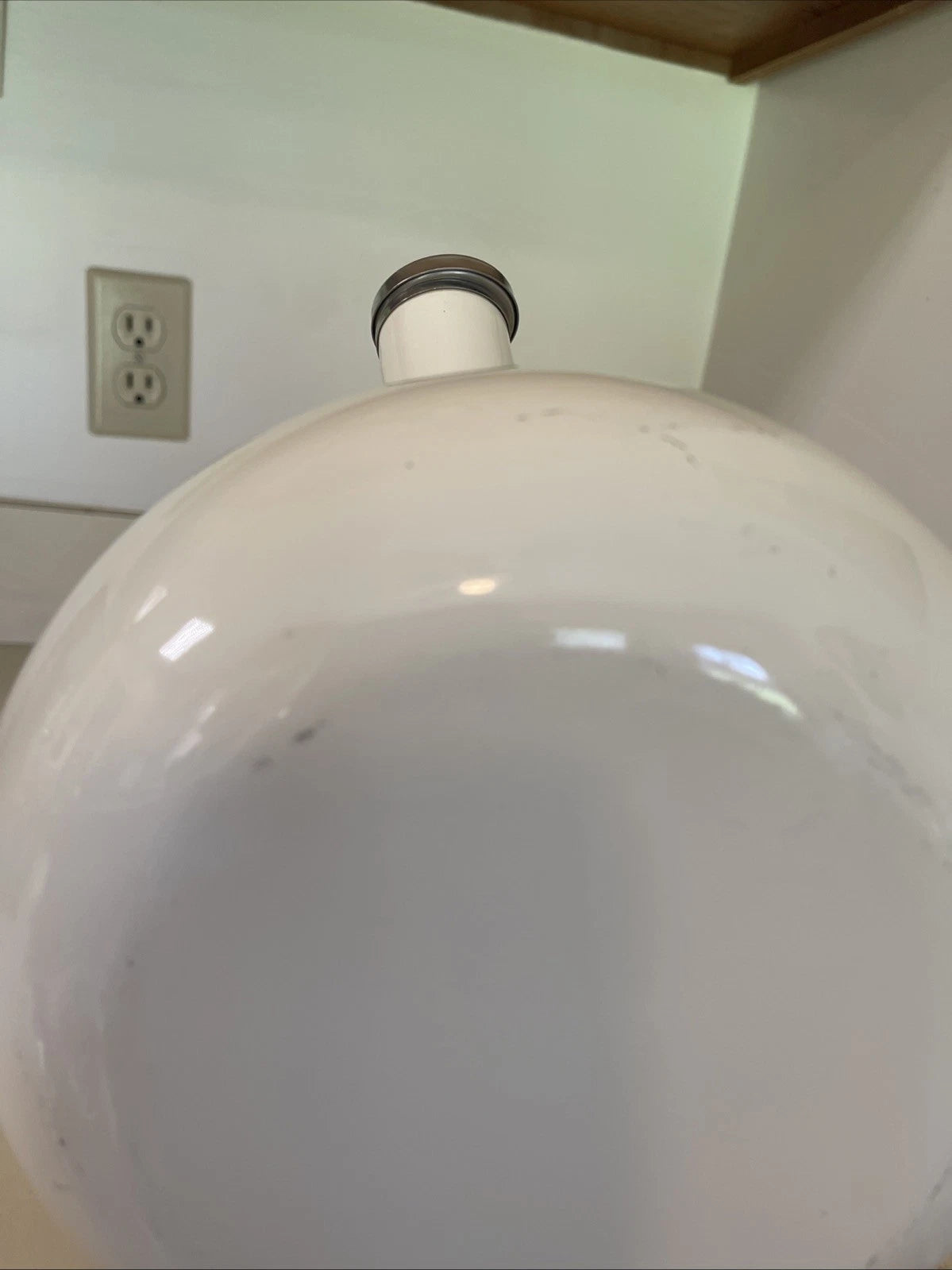 Copco Whistling Teapot Tea Kettle White Enamel Tea Pot Good Condition