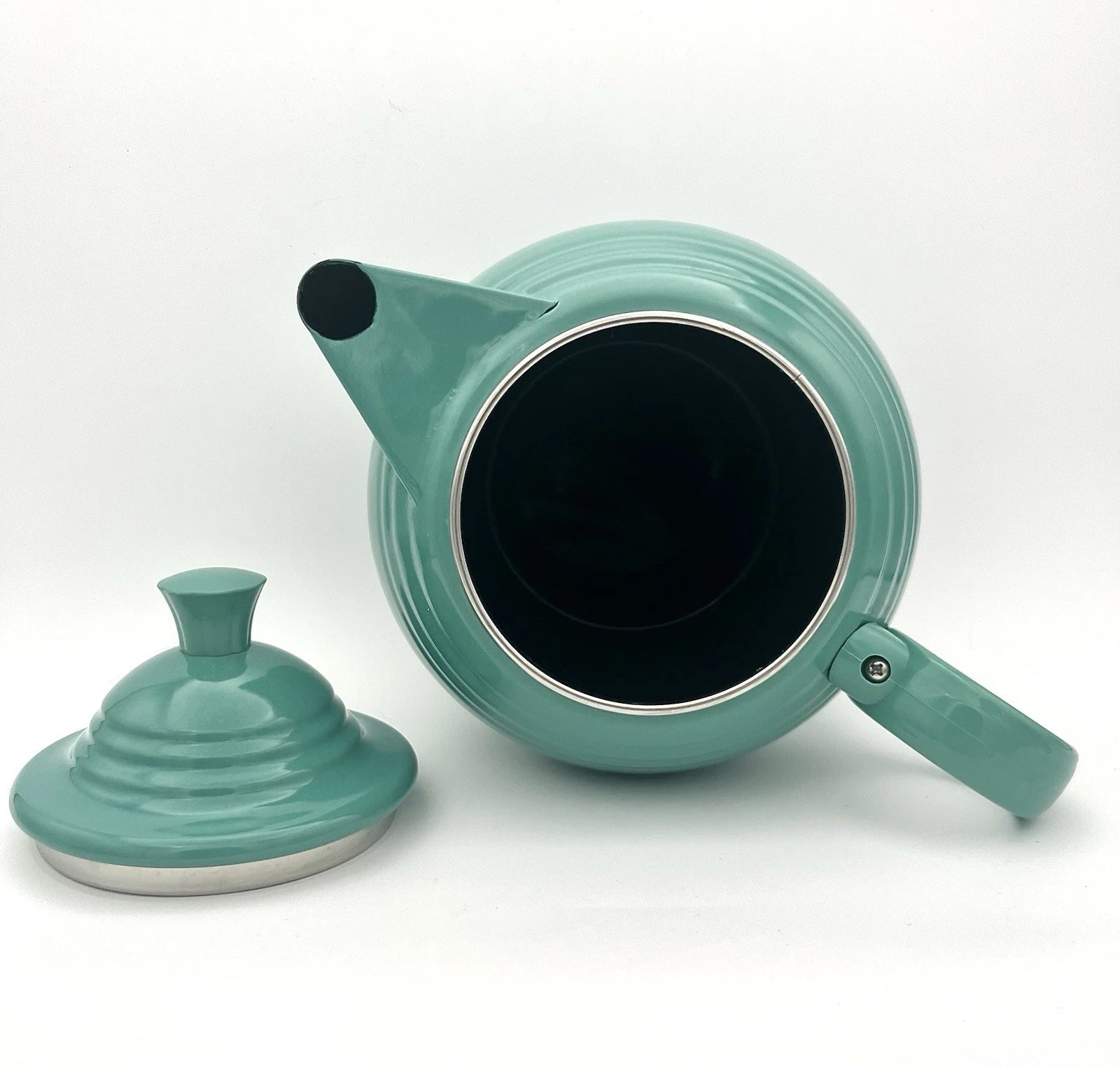 FIESTAWARE Turquoise Enamel on Metal Teapot by COPCO UNUSED Genuine Accessory