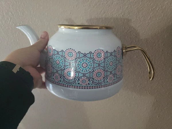 Enamel Teapot / Turkish Tea Pot, Turkish Samovar Tea Maker, Tea Kettle