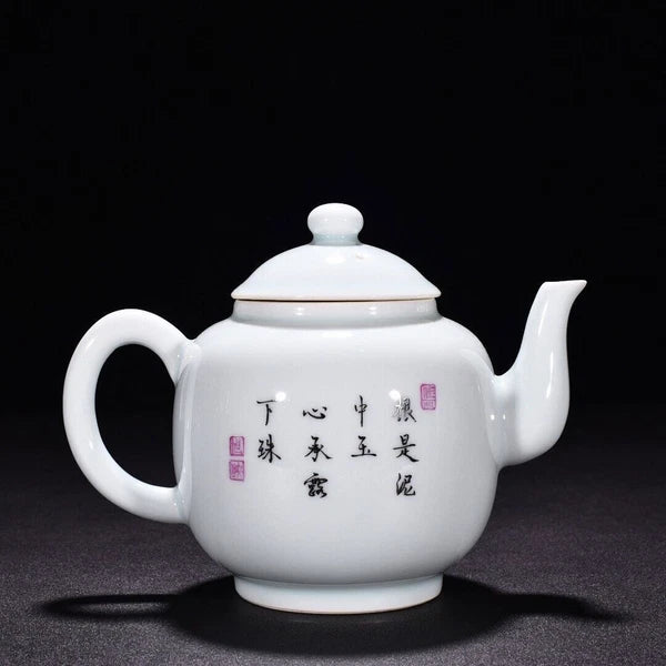 6.8 "Old China porcelain Qing Dynasty Yongzheng Enamel color lotus pot