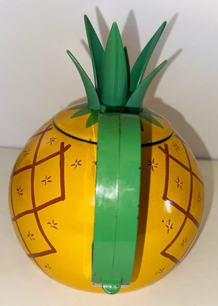 Copco Enamel On Steel Pineapple 2.5qt Whistling Tea Kettle Teapot 1970's?