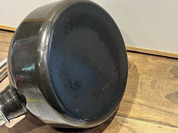 Chantal Classic Enamel On Steel Tea Kettle Black / Dark Gray W Harmonica Whistle