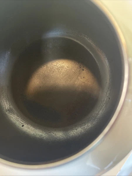 Copco Whistling Teapot Tea Kettle White Enamel Tea Pot Good Condition