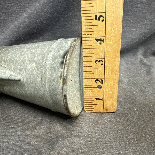 Early Small Gray Granite Ware Enamel Coffee Tea Pot 5"