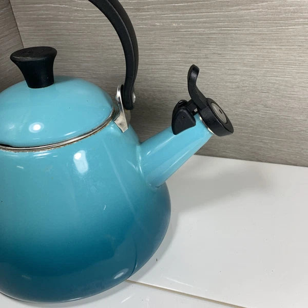 Le Creuset Tea Pot Kettle 1.6L 1.7Qt Caribbean Blue Enamel