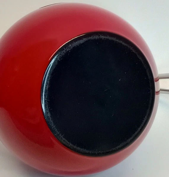 Adorable Chantal Teapot Kettle Rich Red Enamel Stainless Accent German 1.75 ltr