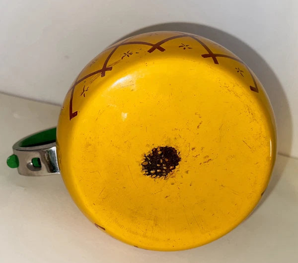 Copco Enamel On Steel Pineapple 2.5qt Whistling Tea Kettle Teapot 1970's?