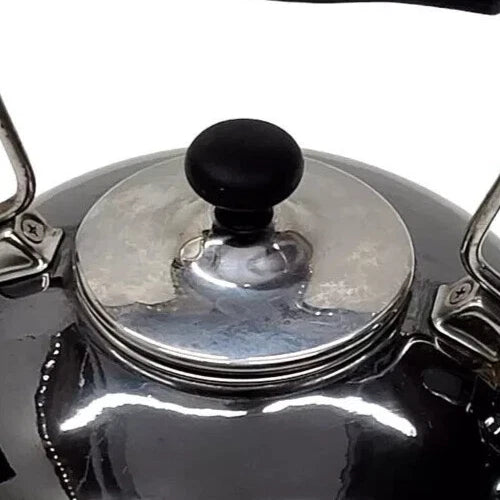 CHANTAL 1.8 QT Enamel on Steel Whistling Tea Kettle Teapot Dark Grey or Black