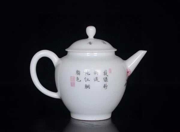 5“ China exquisite porcelain Qing Qianlong Enamel flower Butterfly pattern pot