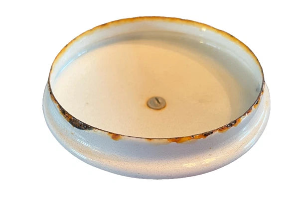 Bergen Enamelware Tea Pot Kettle Scandinavian Swedish Style Offset Wooden Handle