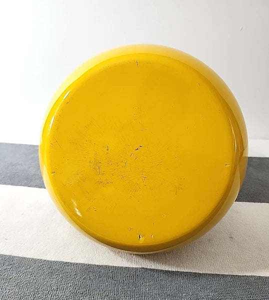 Chantal Yellow Livestrong 1.8 Quart Enamel Loop Whistling Tea Kettle Pot EUC