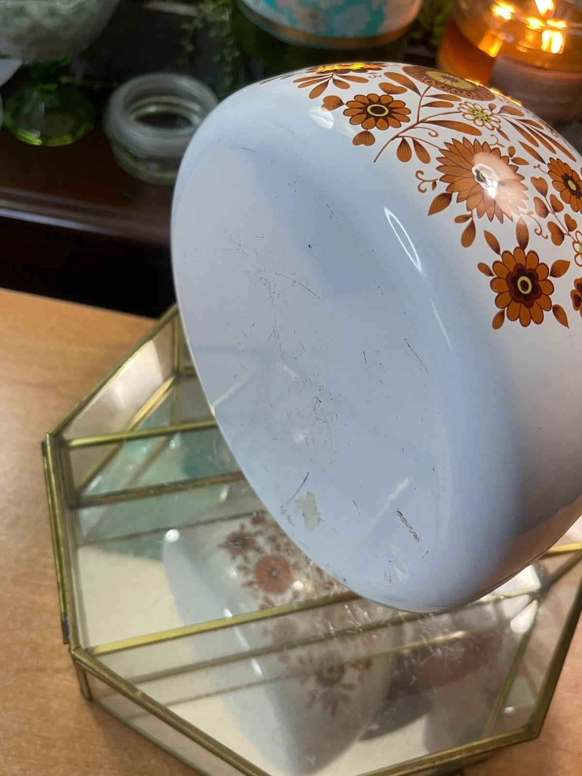 Vintage 1970s Sanko Ware Enamel Tea Kettle, Japan