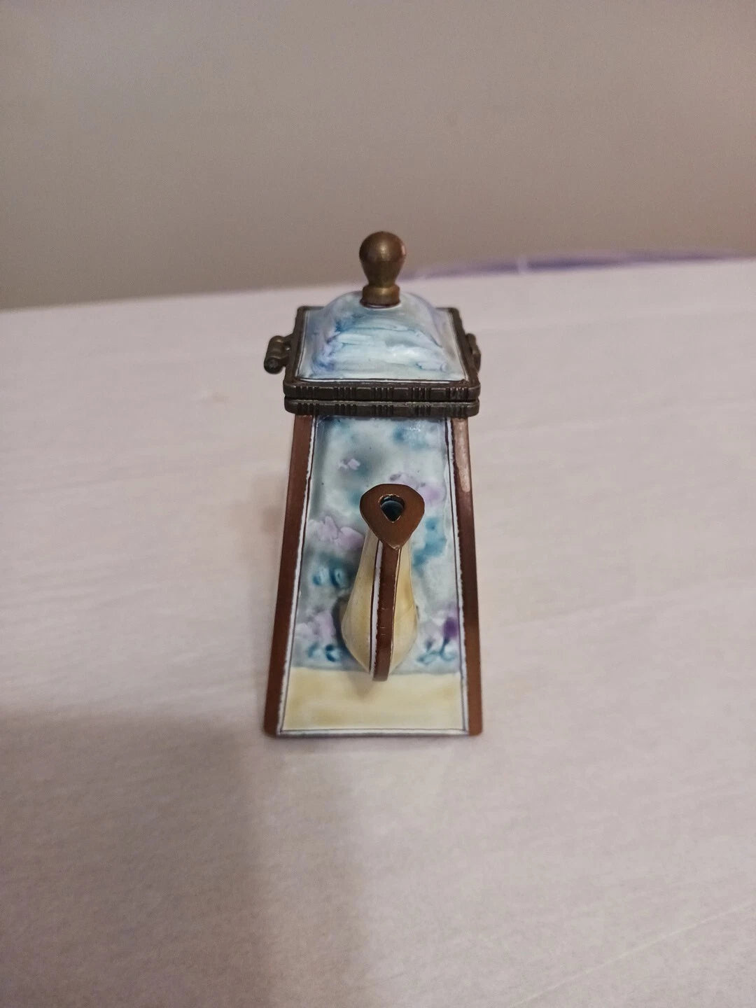 Kelvin Chen Handpainted Miniature Enamel Tea Pot P. Cezanne "The Blue Vase" #378