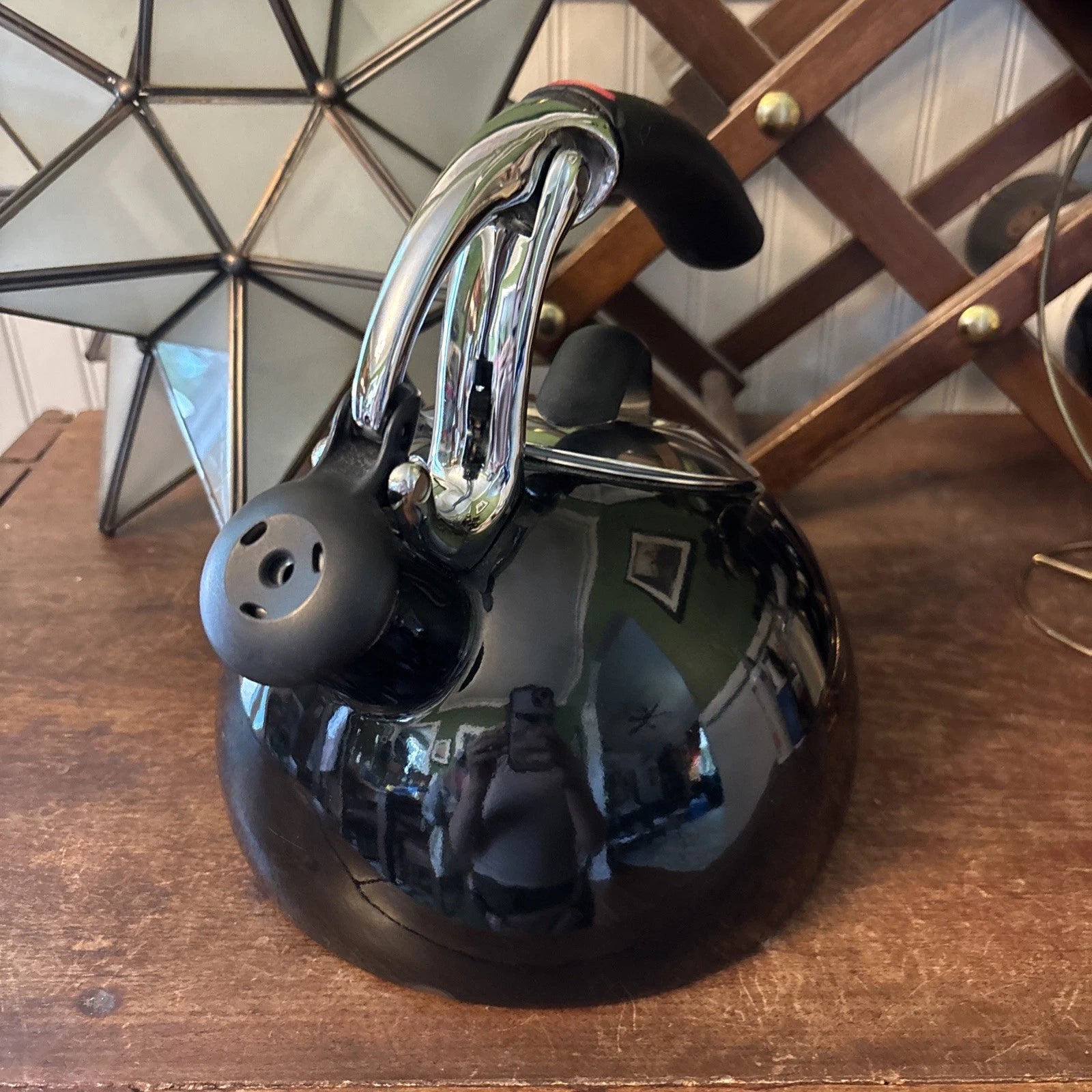 OXO Tea Kettle Black enamel Stovetop Enamelware