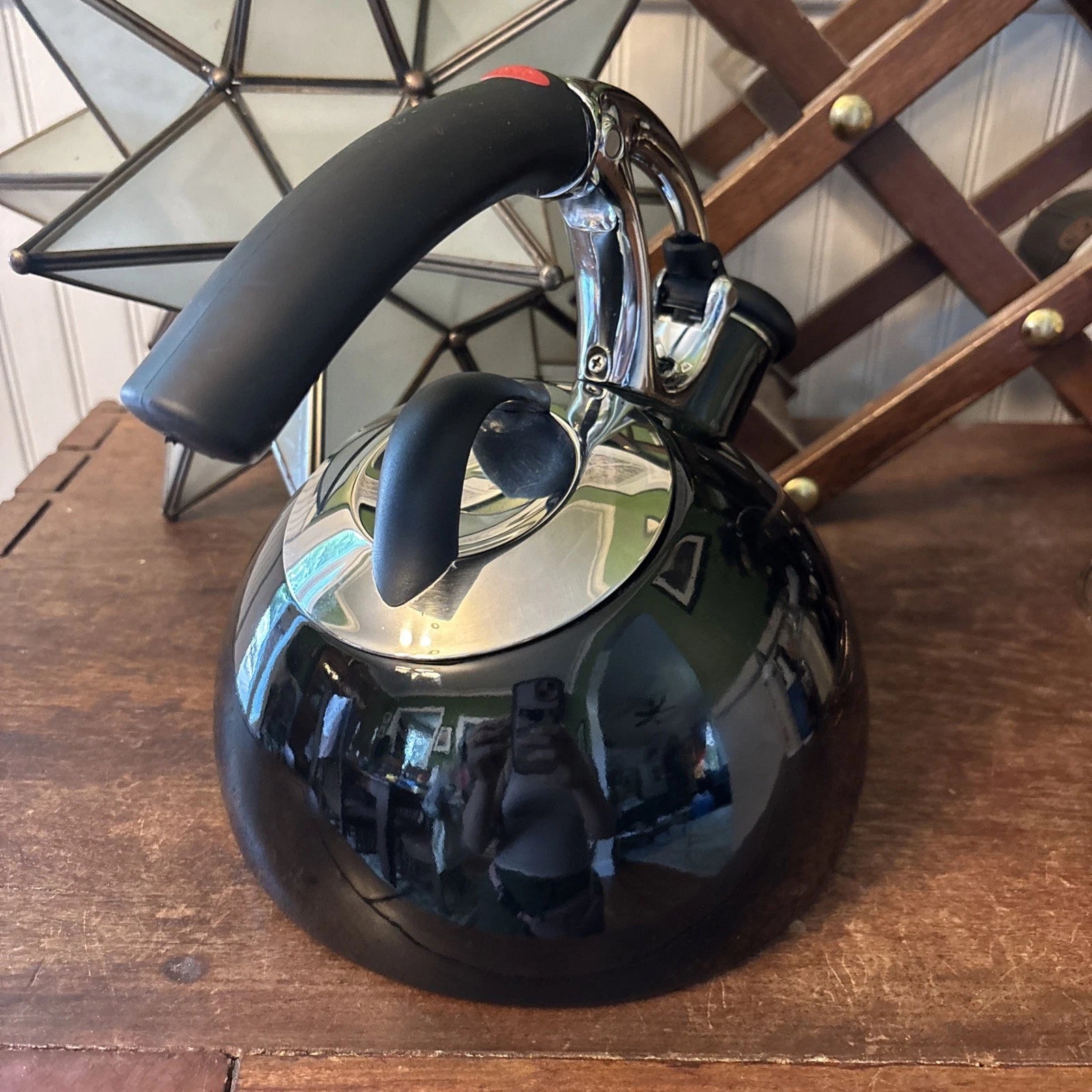 OXO Tea Kettle Black enamel Stovetop Enamelware