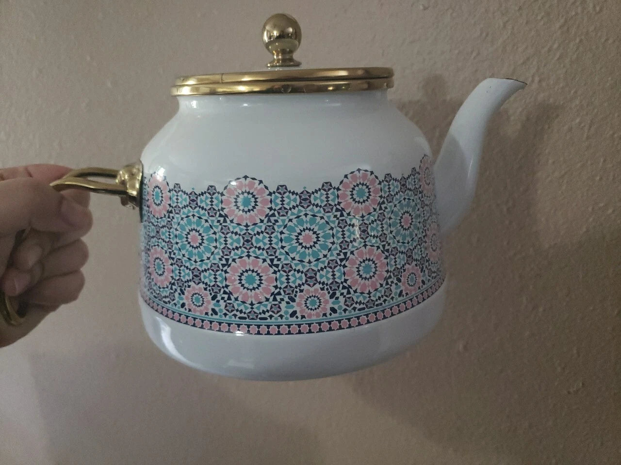 Enamel Teapot / Turkish Tea Pot, Turkish Samovar Tea Maker, Tea Kettle