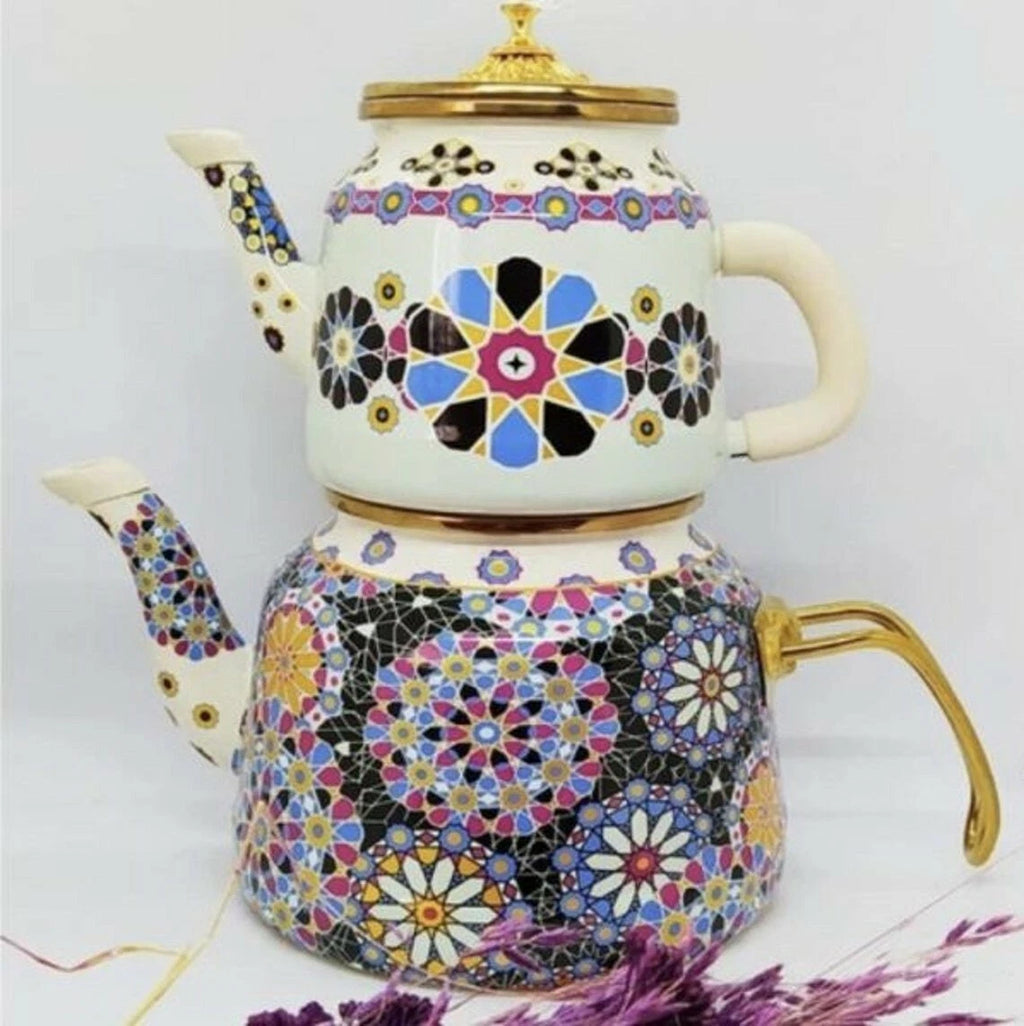 Etnic Design Enamel Teapot