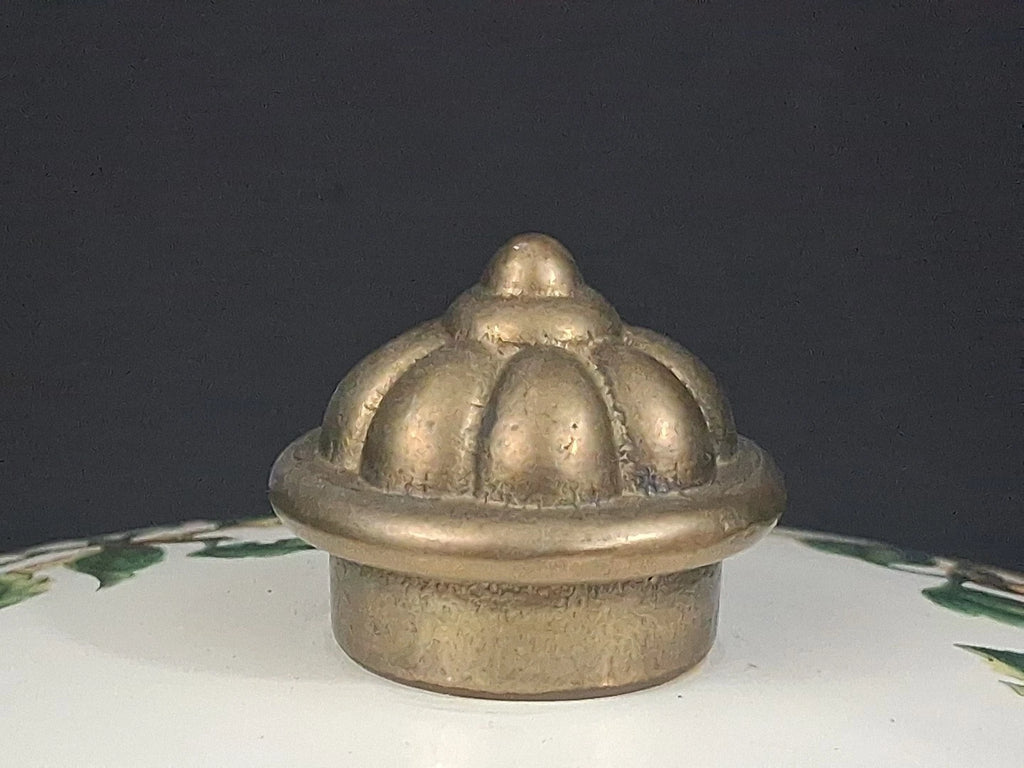 Vtg Lot Enamel Cookware Pots Tabletops Unlimited Cornucopia Teapot Brass Handles