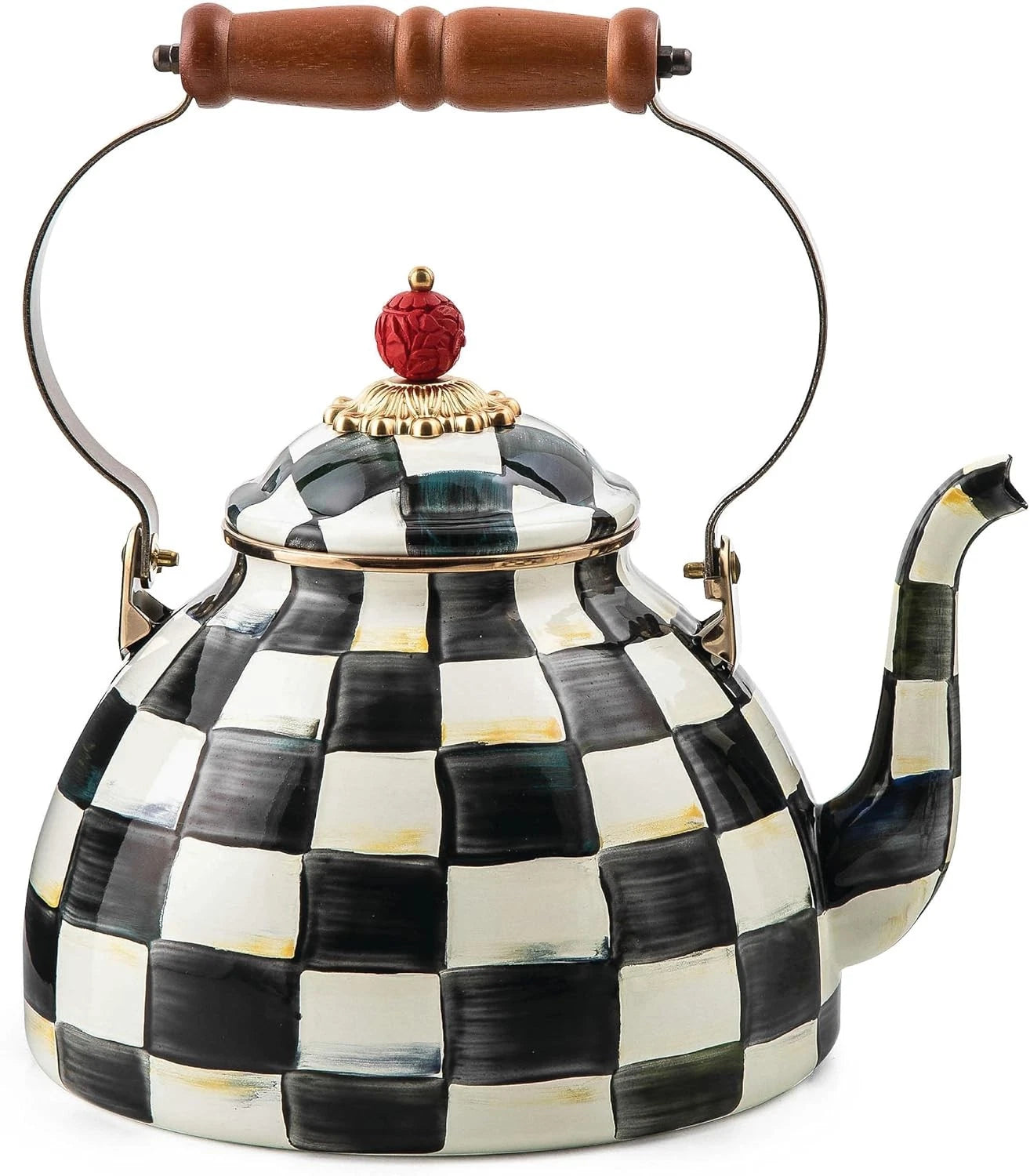 Mackenzie- Childs 3-Quart Enamel Tea Kettle