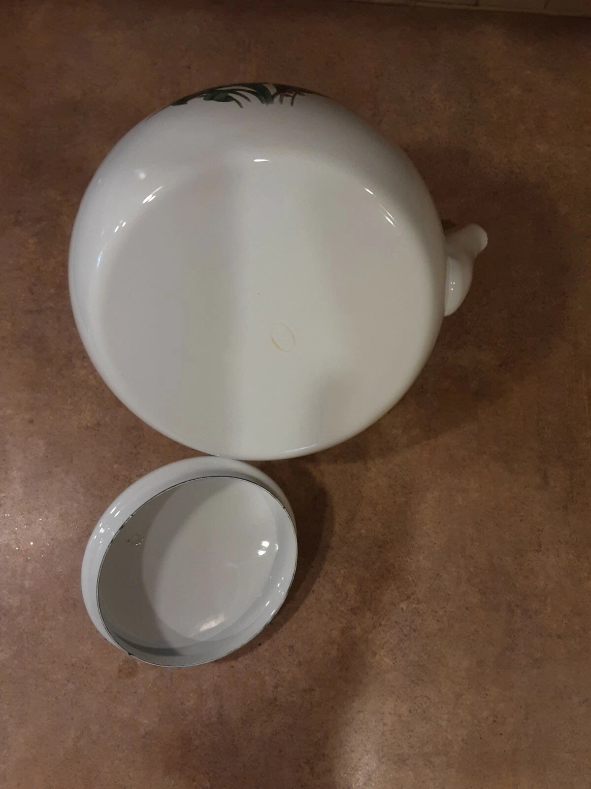 Vintage Teapot Japanese  Noritake Enamel Kettle Teapot