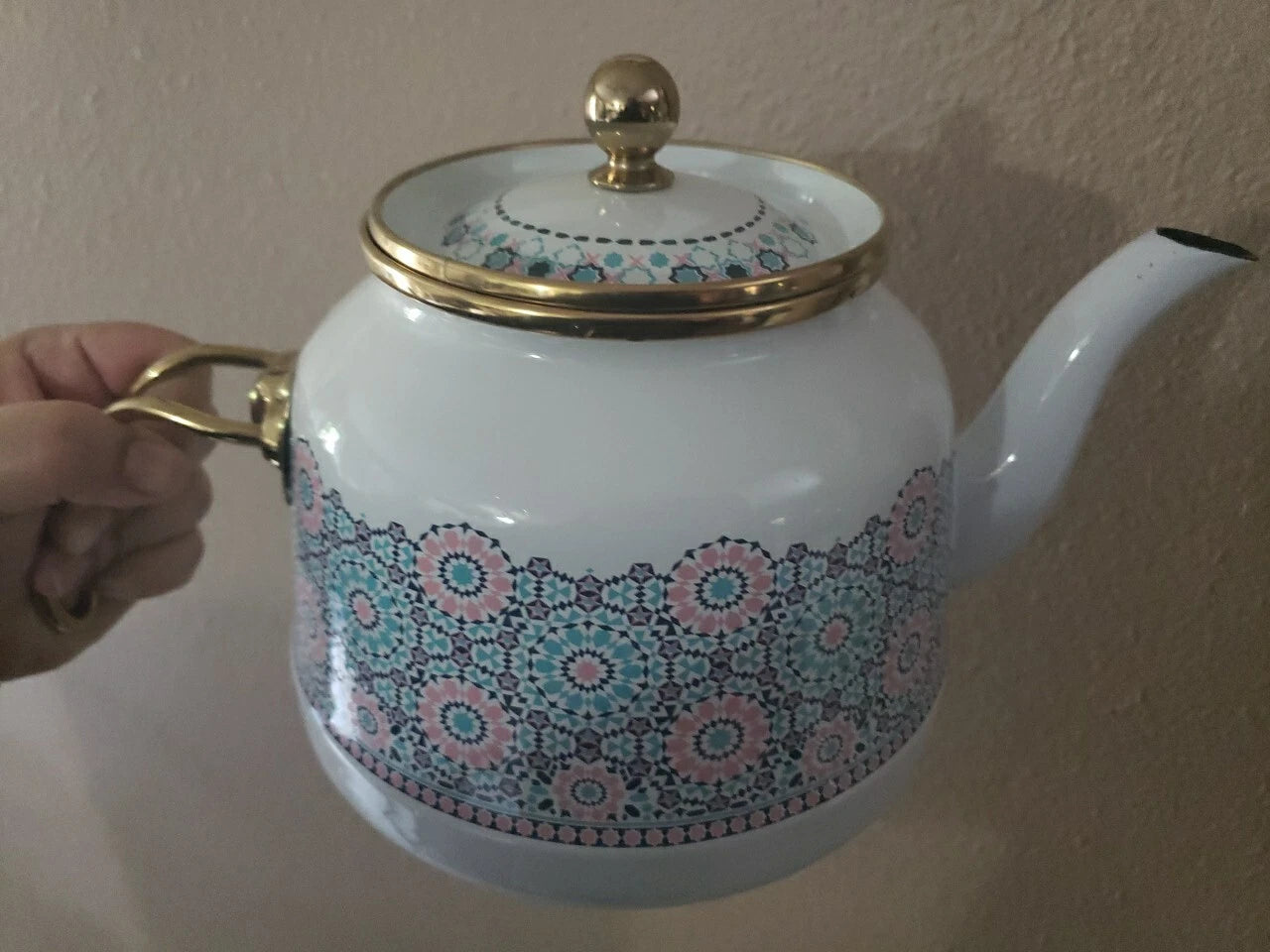 Enamel Teapot / Turkish Tea Pot, Turkish Samovar Tea Maker, Tea Kettle