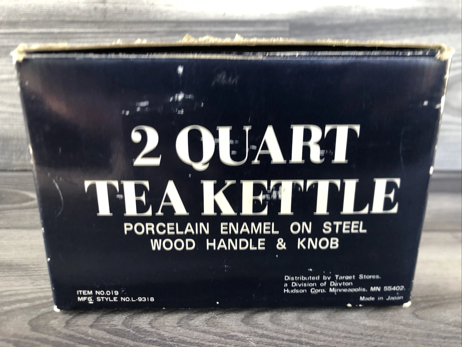 Country Fair Country Flowers Tea Kettle 2 Quart, Porcelain Enamel Vintage Japan