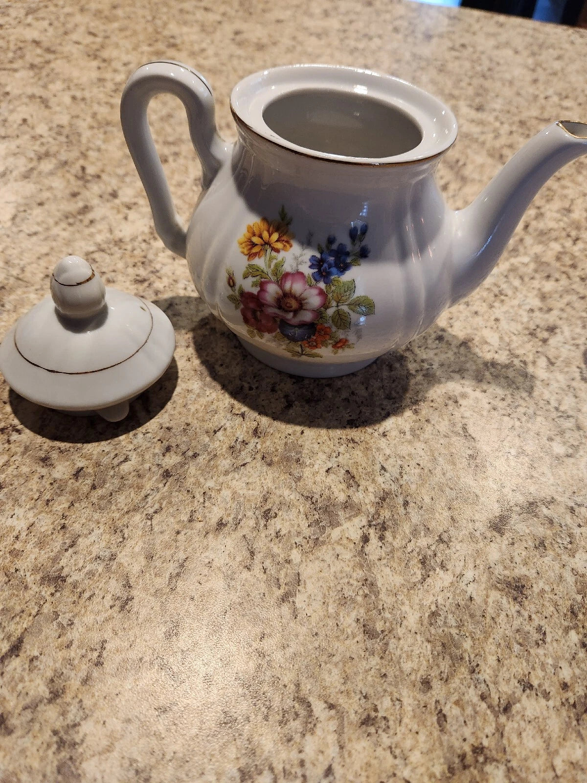 vintage floral teapot made in japan