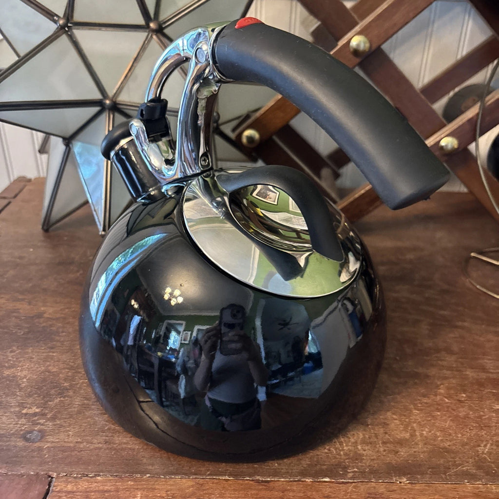 OXO Tea Kettle Black enamel Stovetop Enamelware