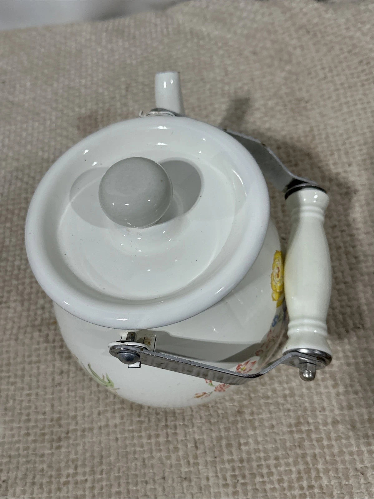 Vintage Kobë Enamel Tea Kettle Floral Design – JCPenney Exclusive