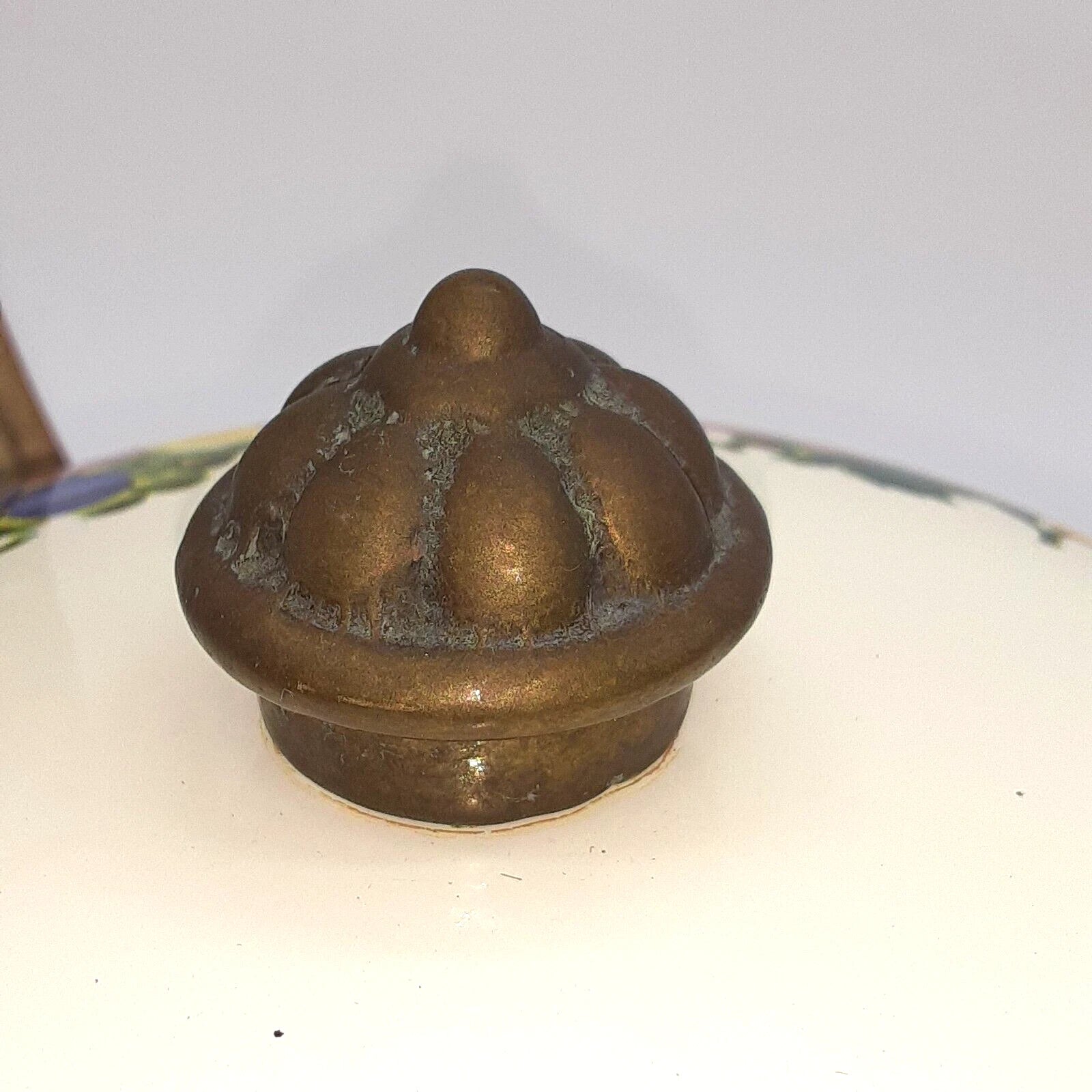 Vintage Water Kettle Tea Pot Enamel Fruit Cottagecore Chic Country Farm House