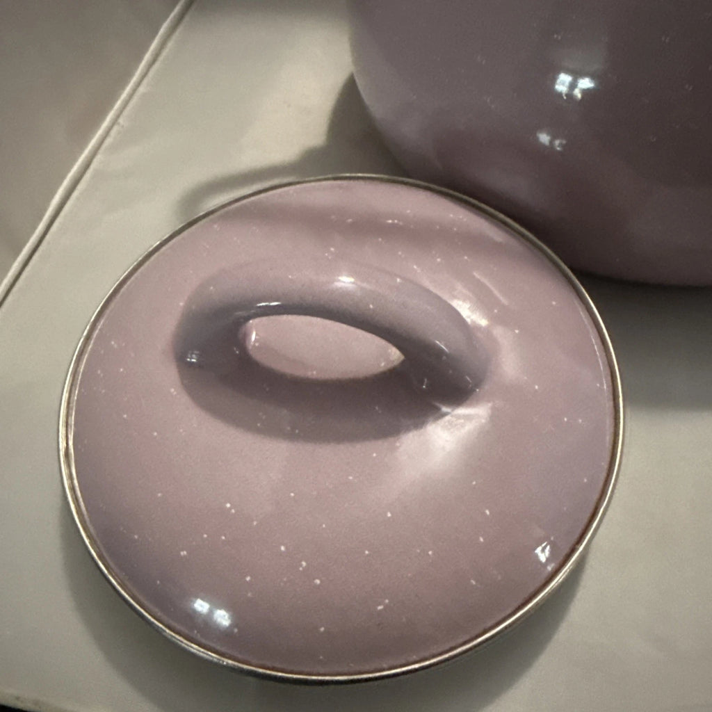 Crofton 2.3Qt Tea Kettle Light Purple  Speckled Enamel   Whistles