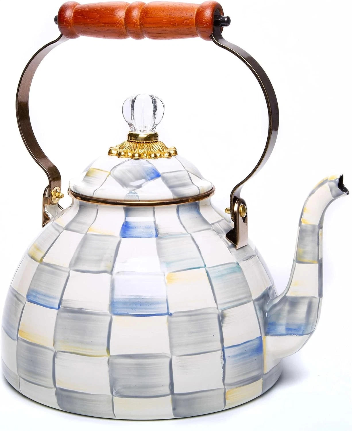 Mackenzie- Childs 3-Quart Enamel Tea Kettle