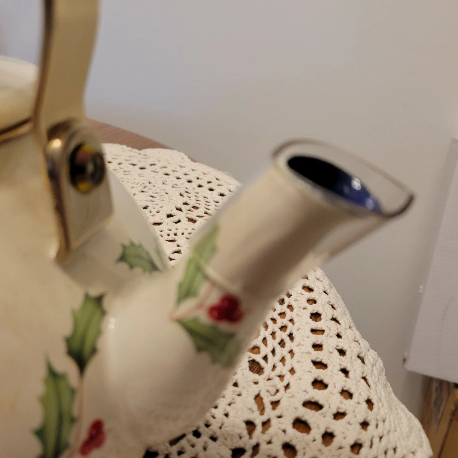 NEW Lenox Porcelain Enameled Holiday Teapot