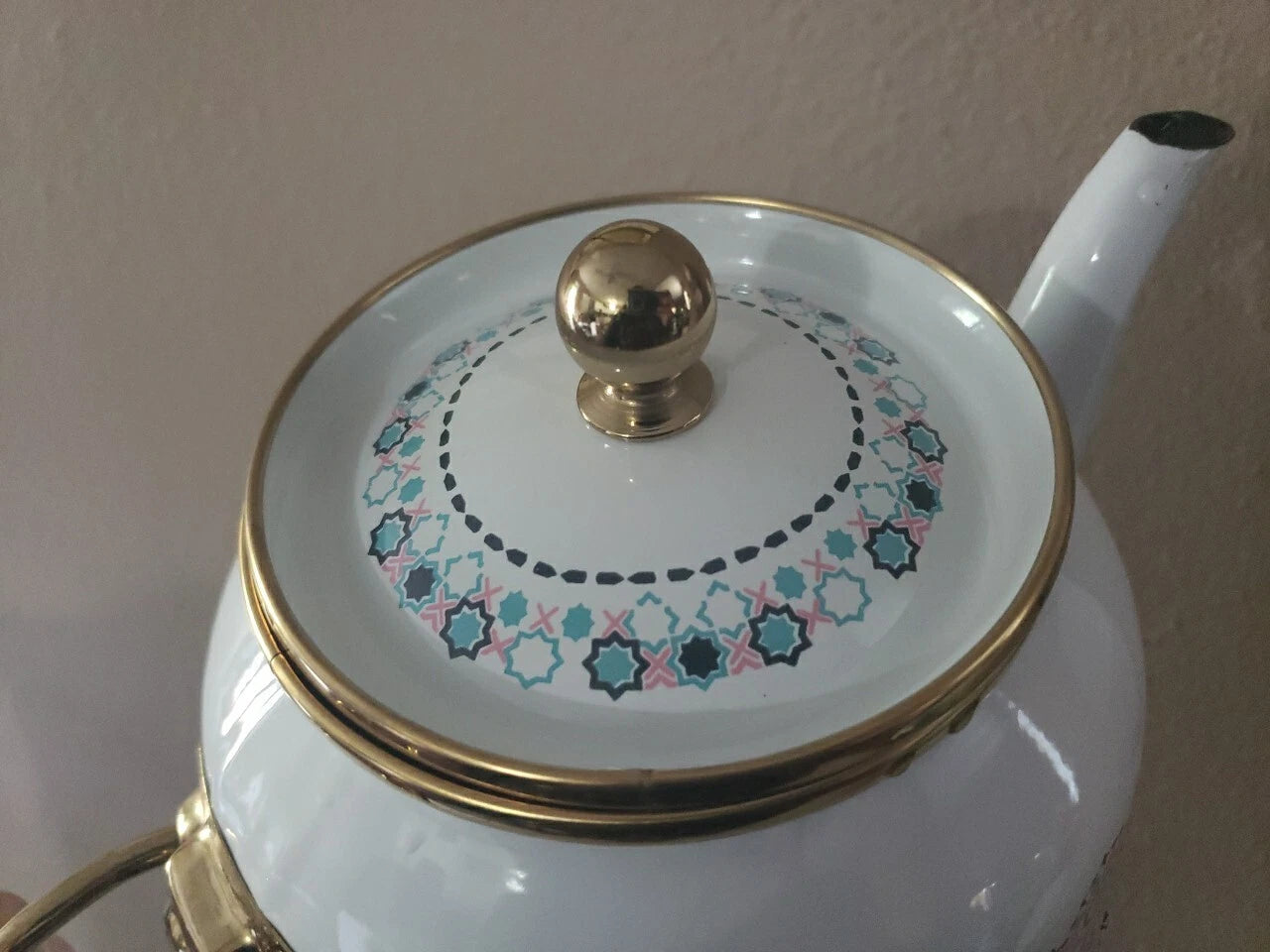 Enamel Teapot / Turkish Tea Pot, Turkish Samovar Tea Maker, Tea Kettle