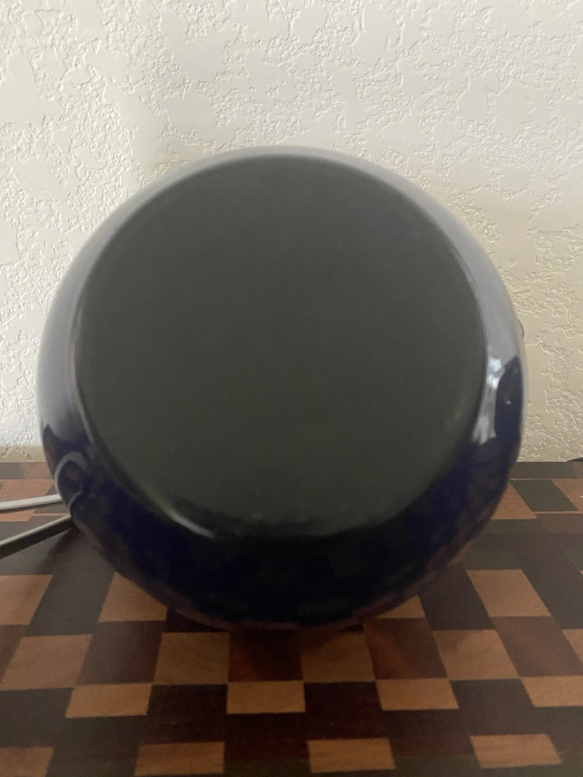 Vintage Chantal Dark Blue Tea Kettle Enamel On Steel With Stainless Accents 2QT