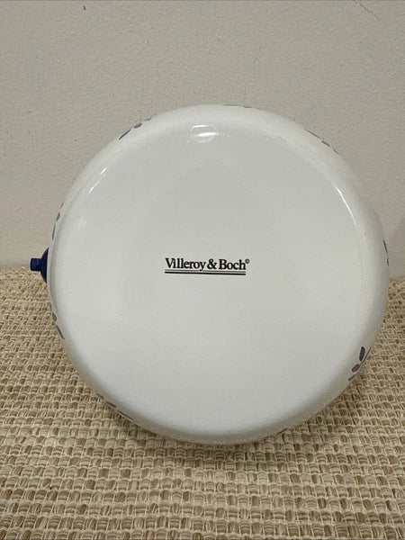 Villeroy & Boch Switch 3 Whistling Tea Kettle Enamel Metal Vintage Blue EUC!!!
