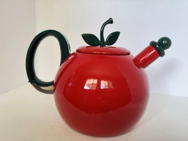 Vintage  Tomato/ Apple Whistling Teapot/Kettle with Lid  Copco