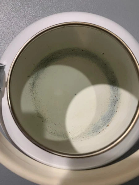Vintage Callaway Green Ivy Enamel Teapot